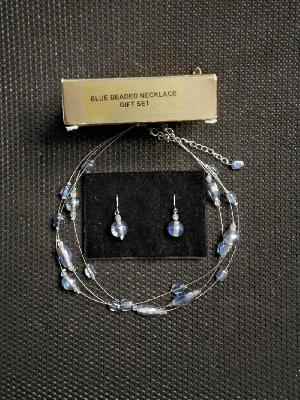 Vintage Beaded Choker & Earrings